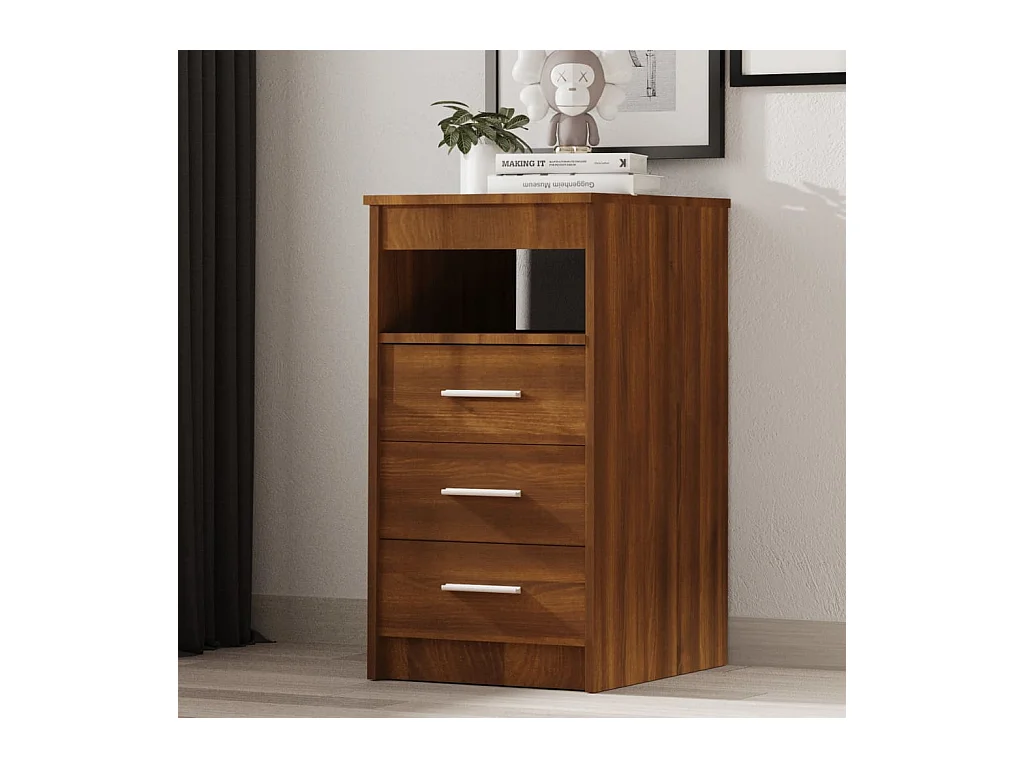 Armoire à tiroirs Chêne marron 40x50x76 cm Bois d'ingénierie