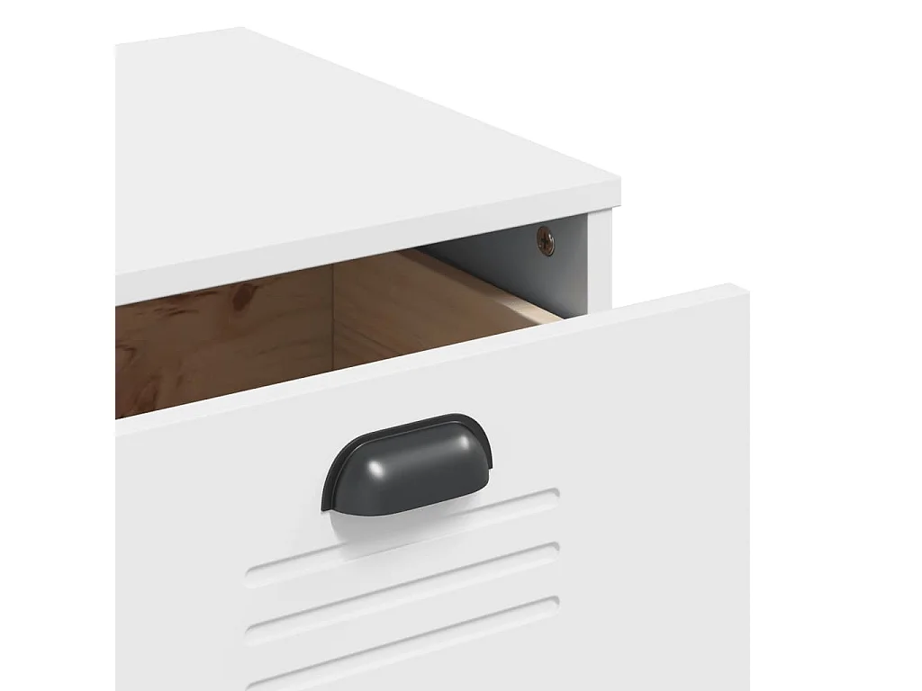 Commode VIKEN blanc bois d'ingénierie