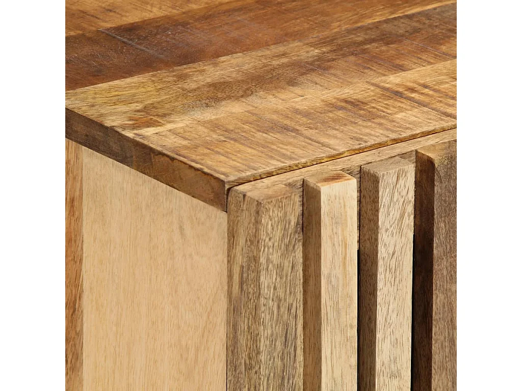 Sideboard 60x34x75 cm, massives rohes Mangoholz