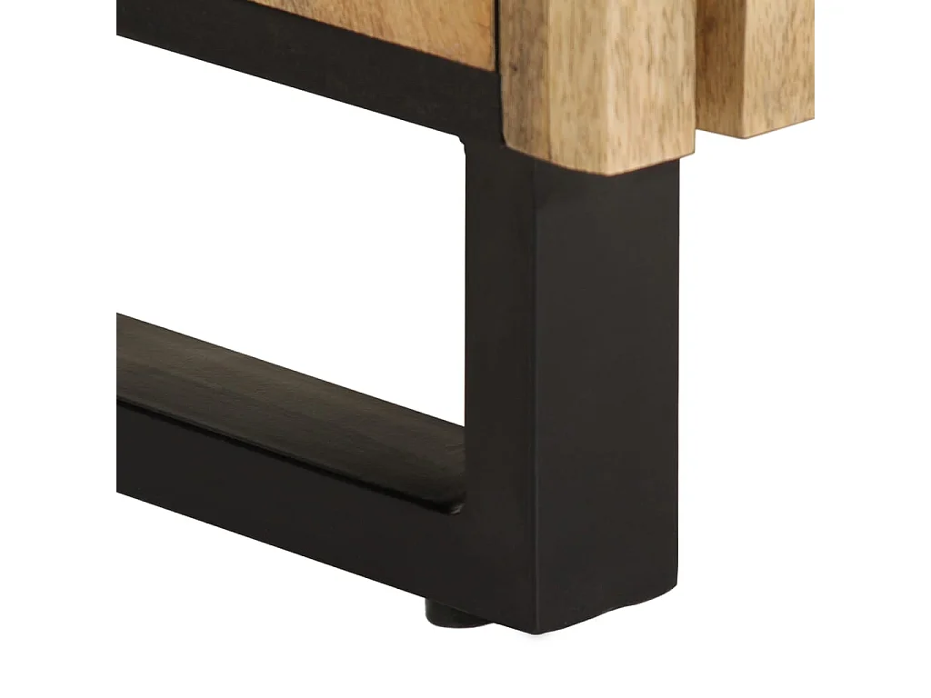 Sideboard 60x34x75 cm, massives rohes Mangoholz