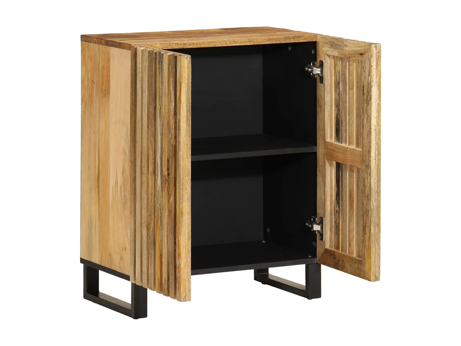 Buffet 60x34x75 cm bois de manguier massif brut