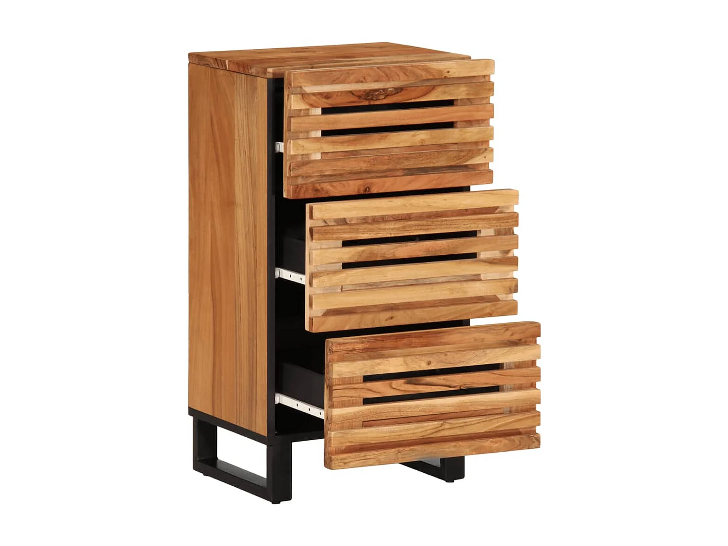 Buffet 40x34x75 cm bois d'acacia massif