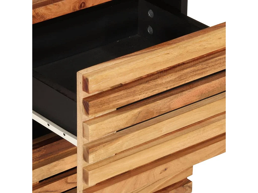 Buffet 40x34x75 cm bois d'acacia massif