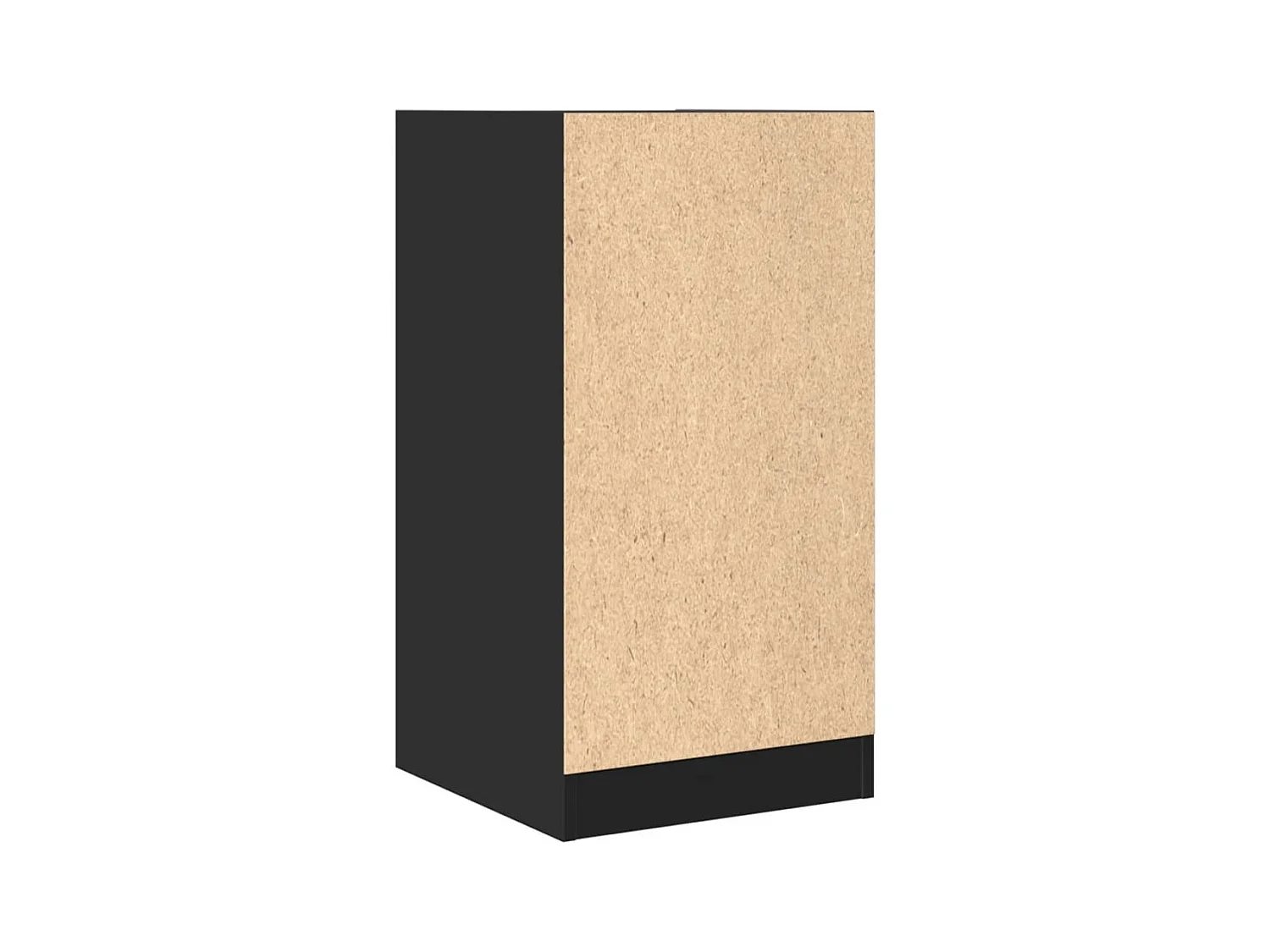 Armoire d'apothicaire noir 40x41x77,5 cm bois d'ingénierie