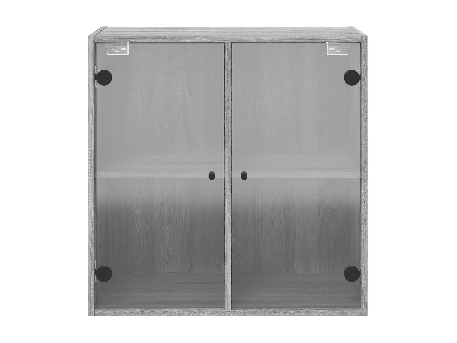 Wandschrank mit Glastüren Sonomagrau 68x37x68,5 cm