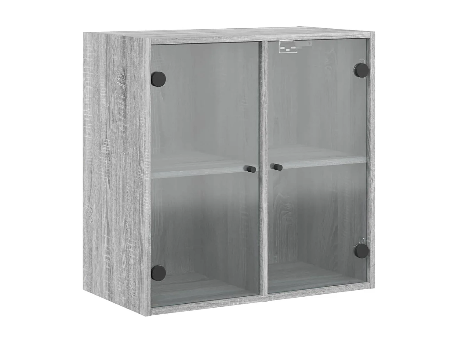 Armoire murale avec portes en verre sonoma gris 68x37x68,5 cm