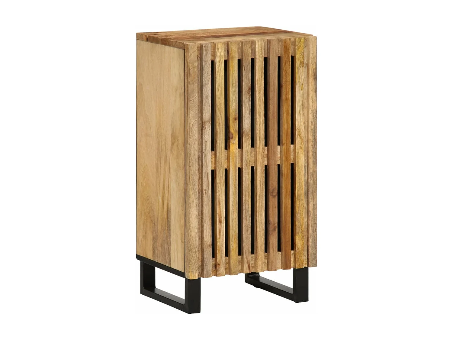 Credenza 40x34x75 cm in legno massello di mango grezzo