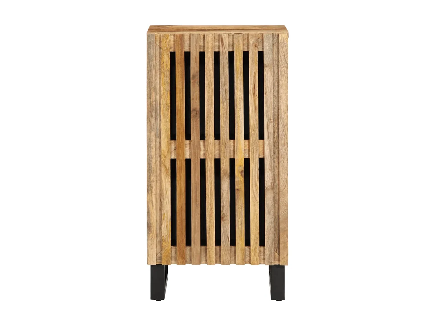 Credenza 40x34x75 cm in legno massello di mango grezzo