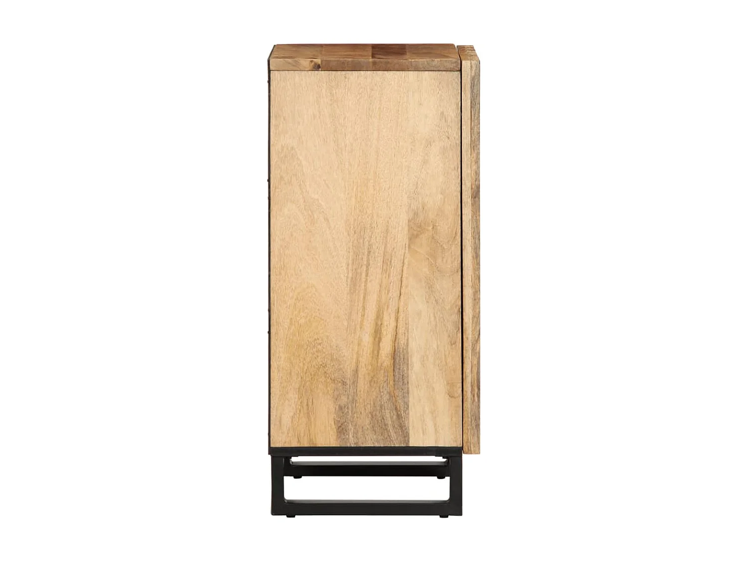 Credenza 40x34x75 cm in legno massello di mango grezzo