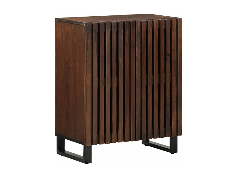 Buffet marron 60x34x75 cm bois massif de manguier