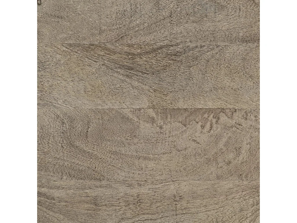 Credenza nera 55x30x76 cm in legno massello di mango e ferro