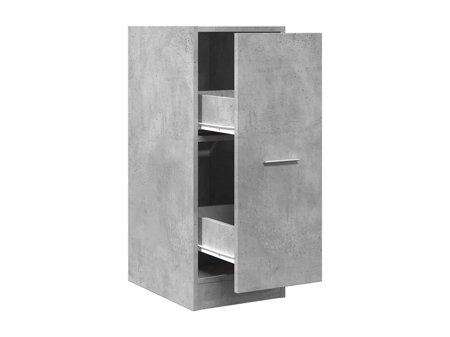 Armoire d'apothicaire gris béton 30x41x77,5cm bois d'ingénierie