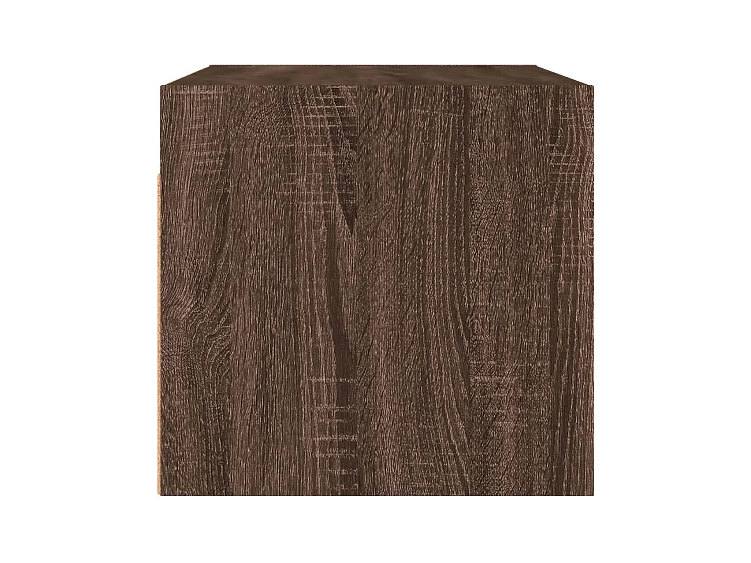 Armoire murale avec portes en verre chêne marron 68,5x37x35 cm