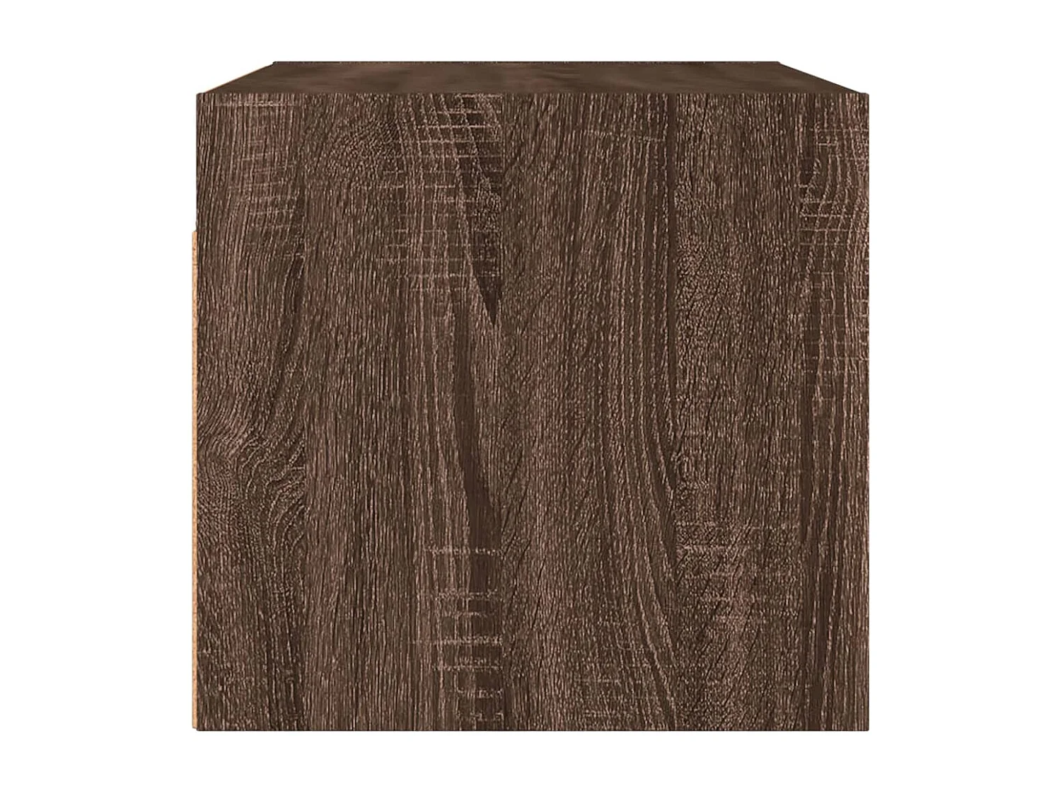 Armoire murale avec portes en verre chêne marron 68,5x37x35 cm