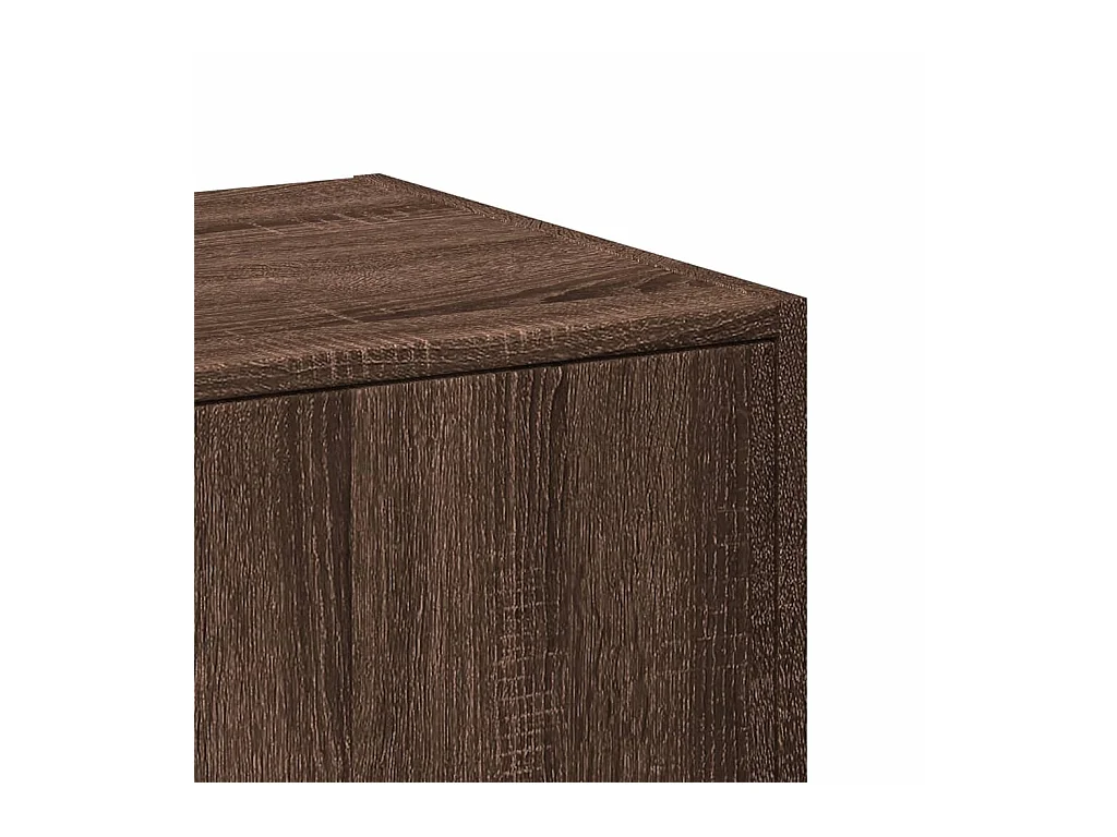Bruin eiken apothekerskast 40x41x144,5 cm samengesteld hout