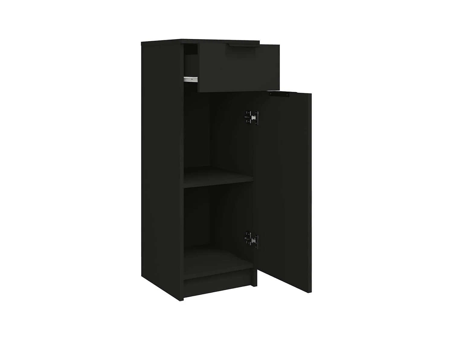 Armoire de salle de bain Noir 32x34x90 cm Bois d'ingénierie