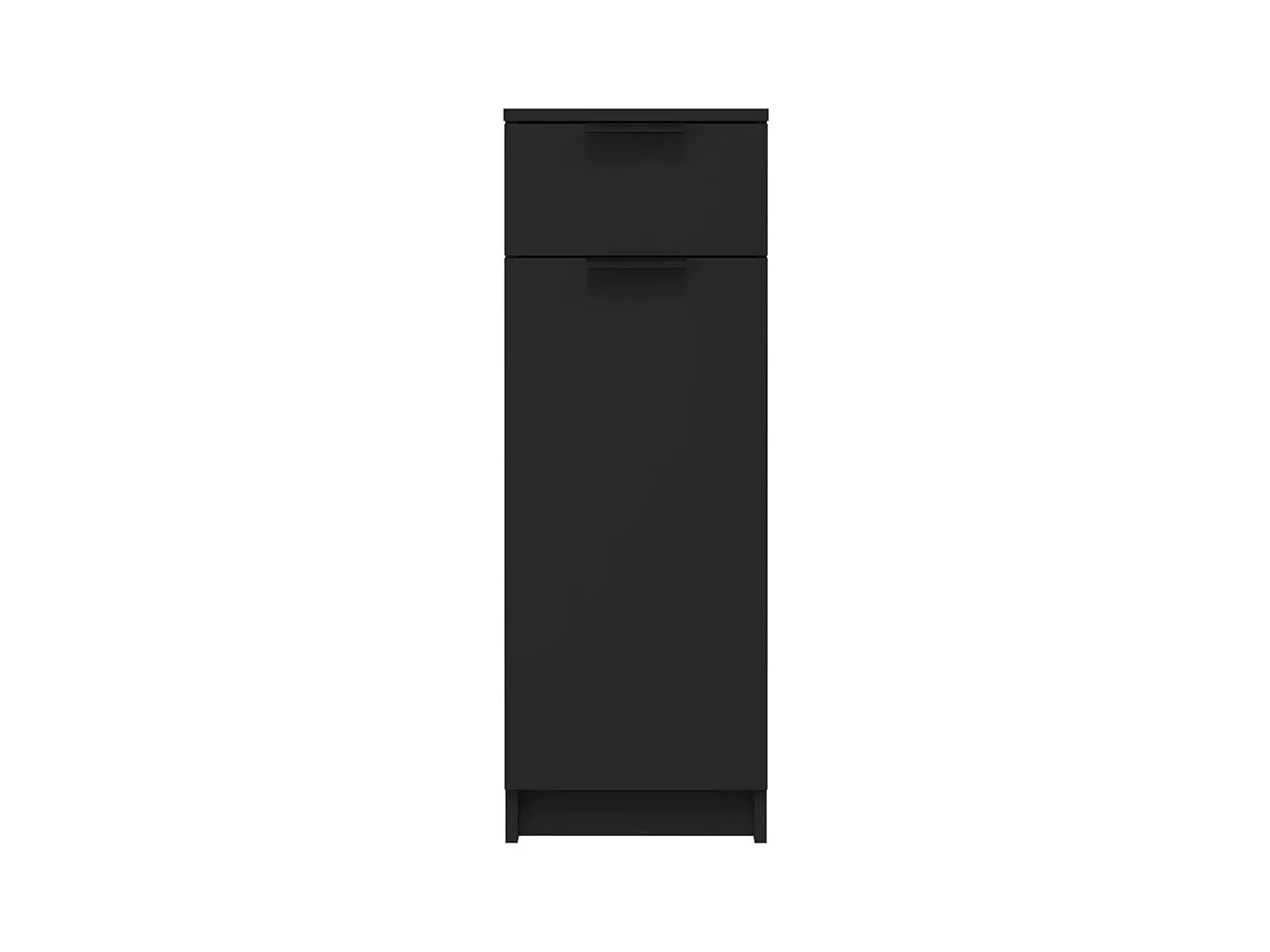 Armoire de salle de bain Noir 32x34x90 cm Bois d'ingénierie