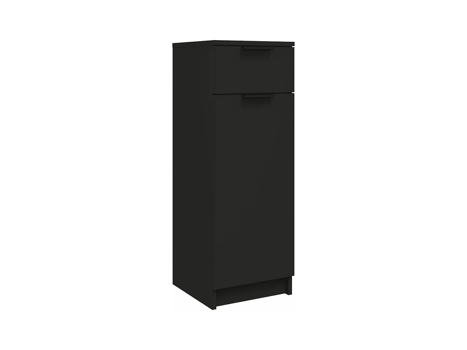 Armoire de salle de bain Noir 32x34x90 cm Bois d'ingénierie