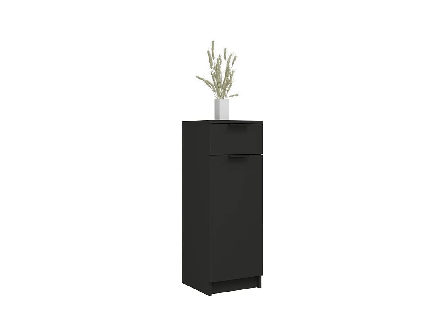 Armoire de salle de bain Noir 32x34x90 cm Bois d'ingénierie