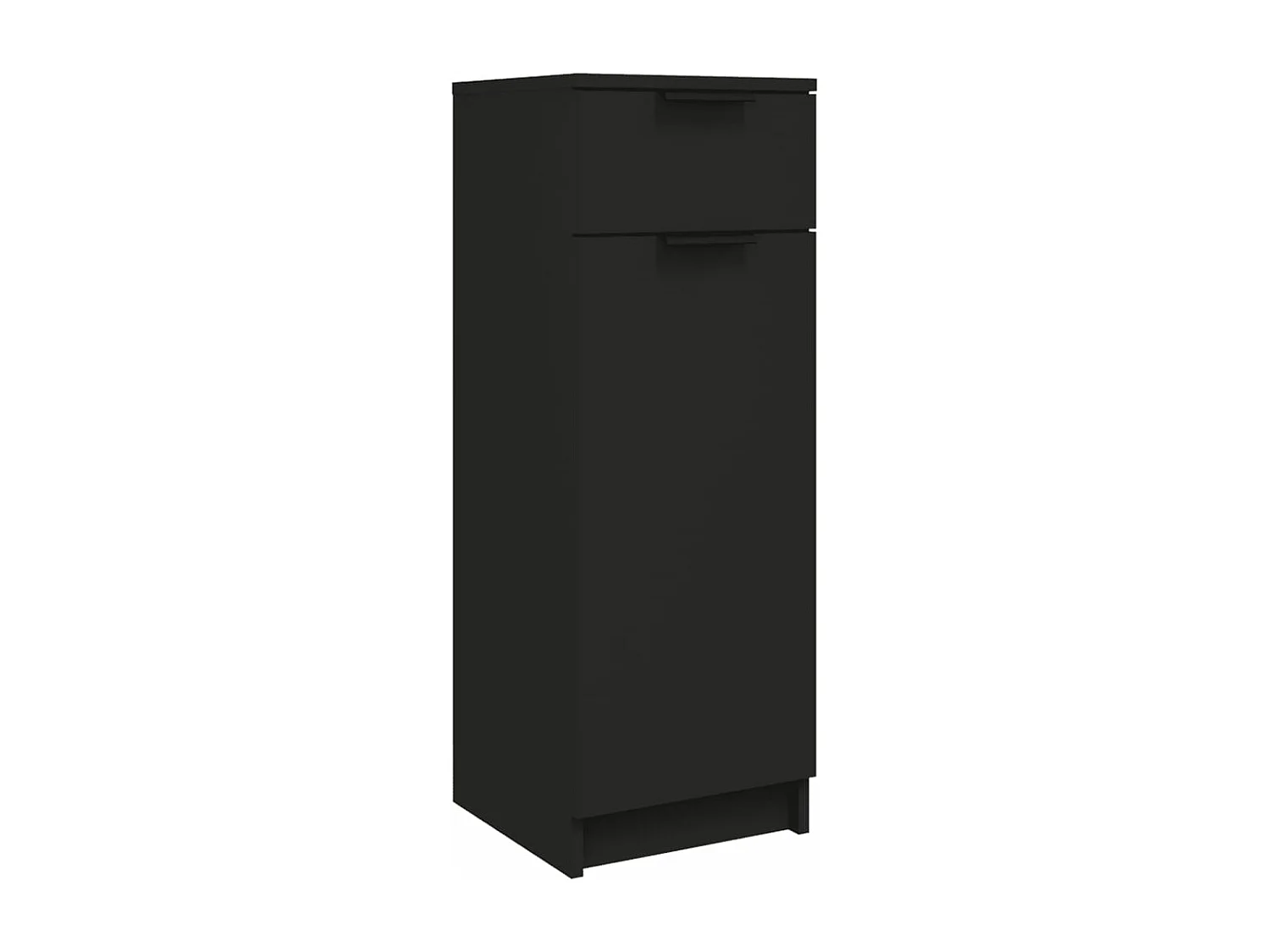 Armoire de salle de bain Noir 32x34x90 cm Bois d'ingénierie