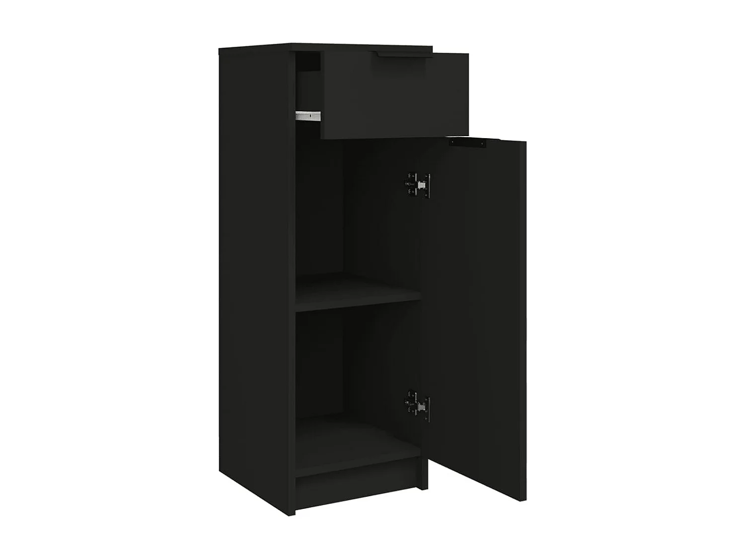 Armoire de salle de bain Noir 32x34x90 cm Bois d'ingénierie