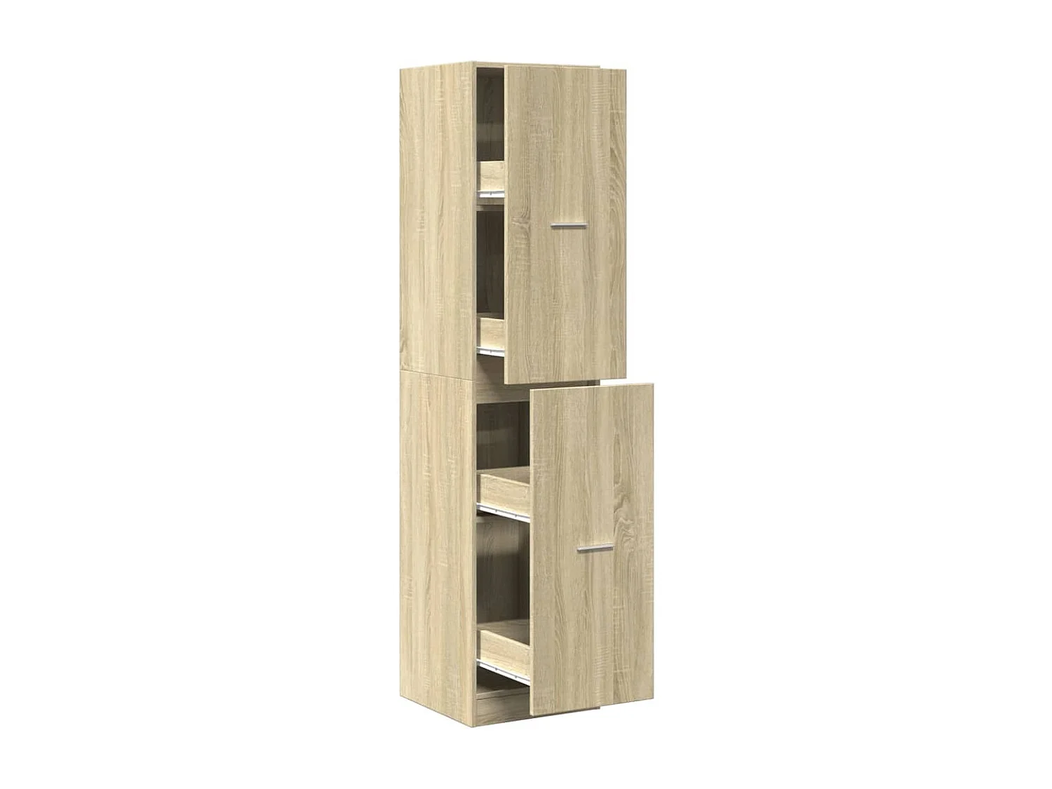 Mobile da farmacia in pannelli di rovere Sonoma