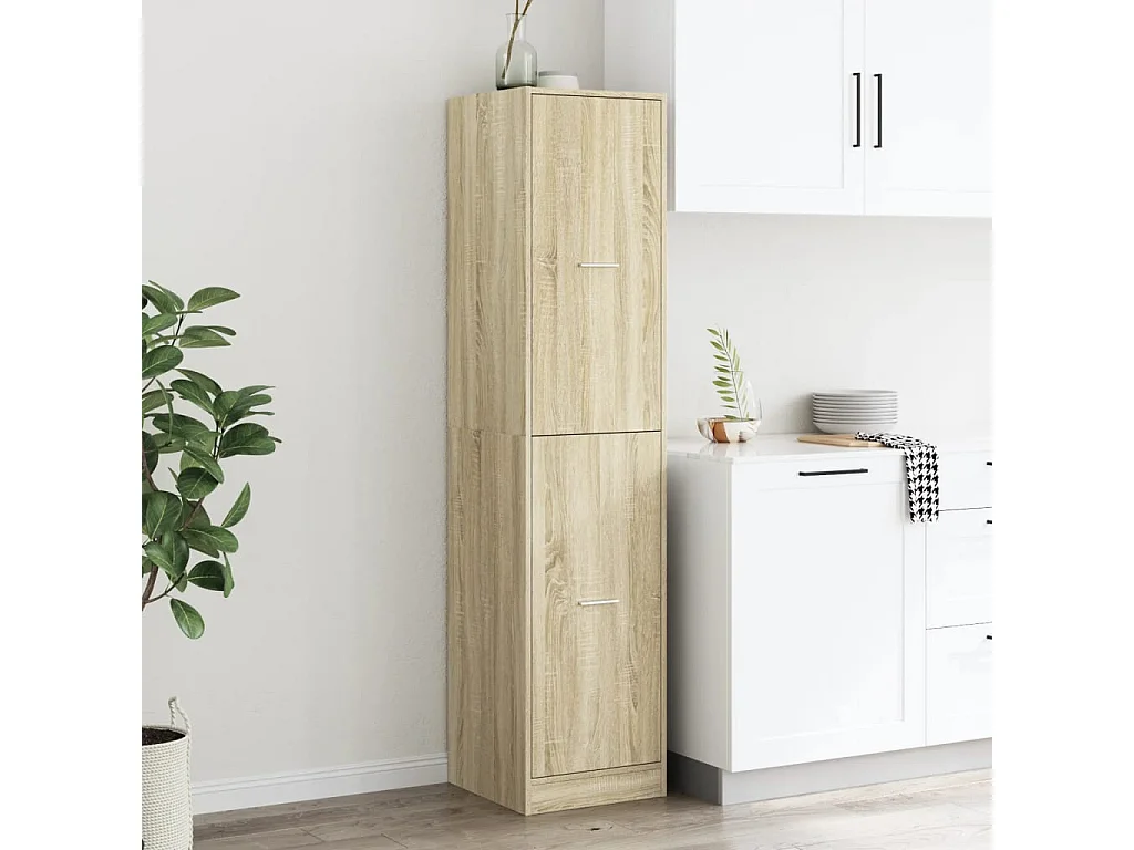 Mobile da farmacia in pannelli di rovere Sonoma