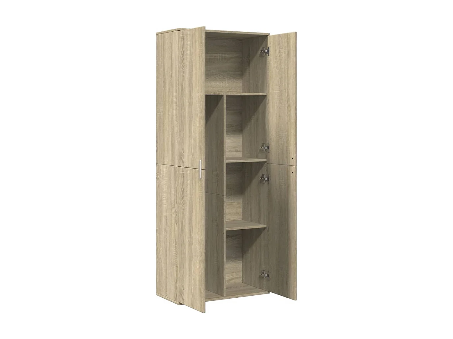 Buffet haut chêne sonoma 70x35x180 cm bois d'ingénierie