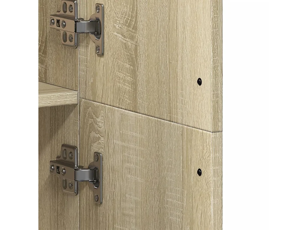 Buffet haut chêne sonoma 70x35x180 cm bois d'ingénierie