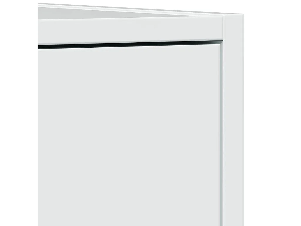 Armoire d'apothicaire blanc brillant bois d’ingénierie