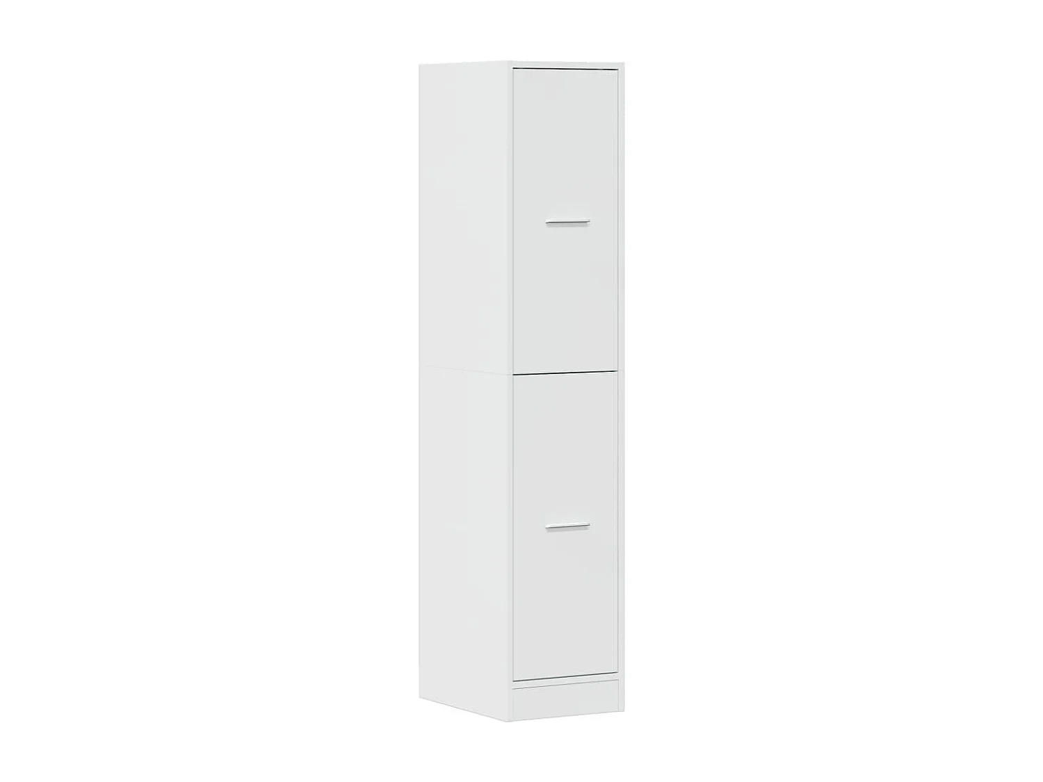Armoire d'apothicaire blanc brillant bois d’ingénierie