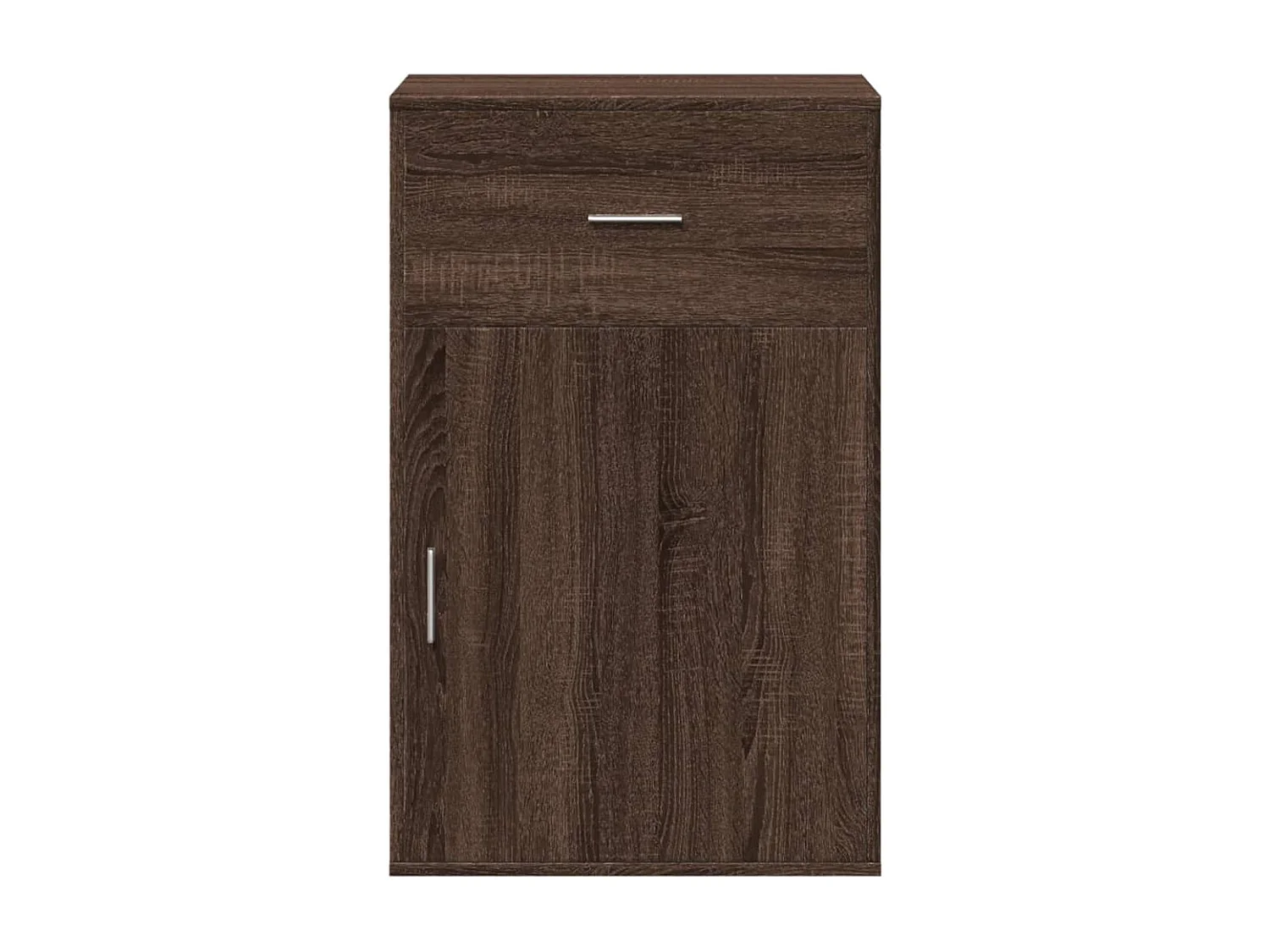 Mueble de almacenamiento de roble marrón 56,5x39x90 cm de madera contrachapada