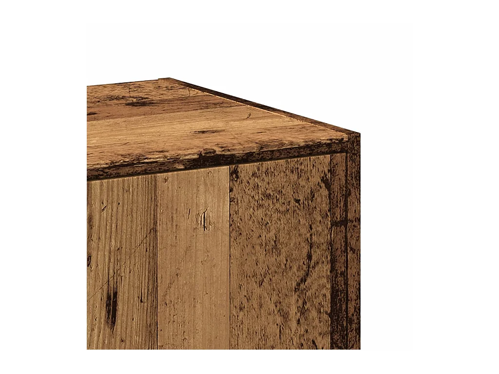 Armoire d'apothicaire vieux bois 30x41x144,5 cm bois ingénierie