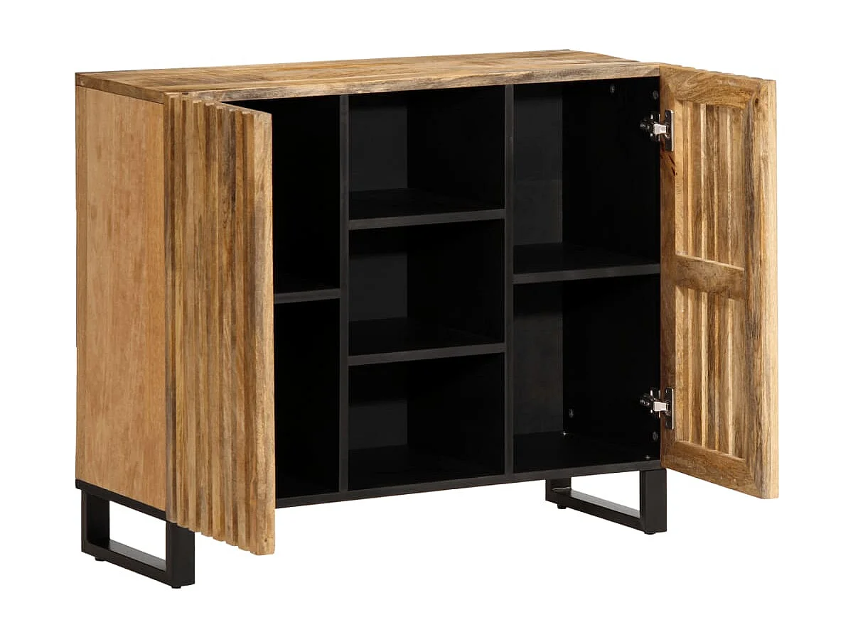 Aparador 90x34x75 cm madeira de mangueira maciça crua