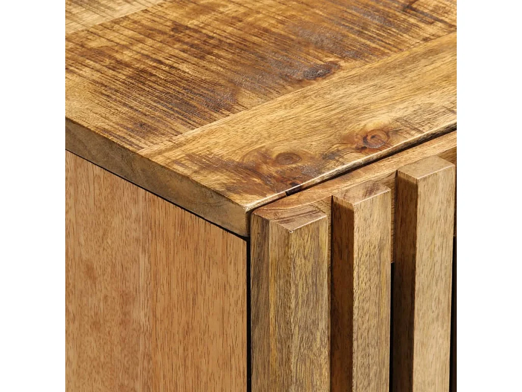 Aparador 90x34x75 cm madeira de mangueira maciça crua