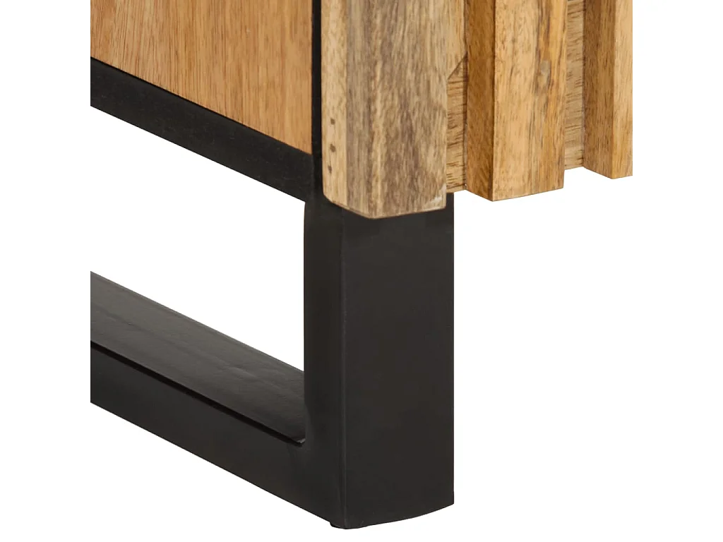 Aparador 90x34x75 cm madeira de mangueira maciça crua