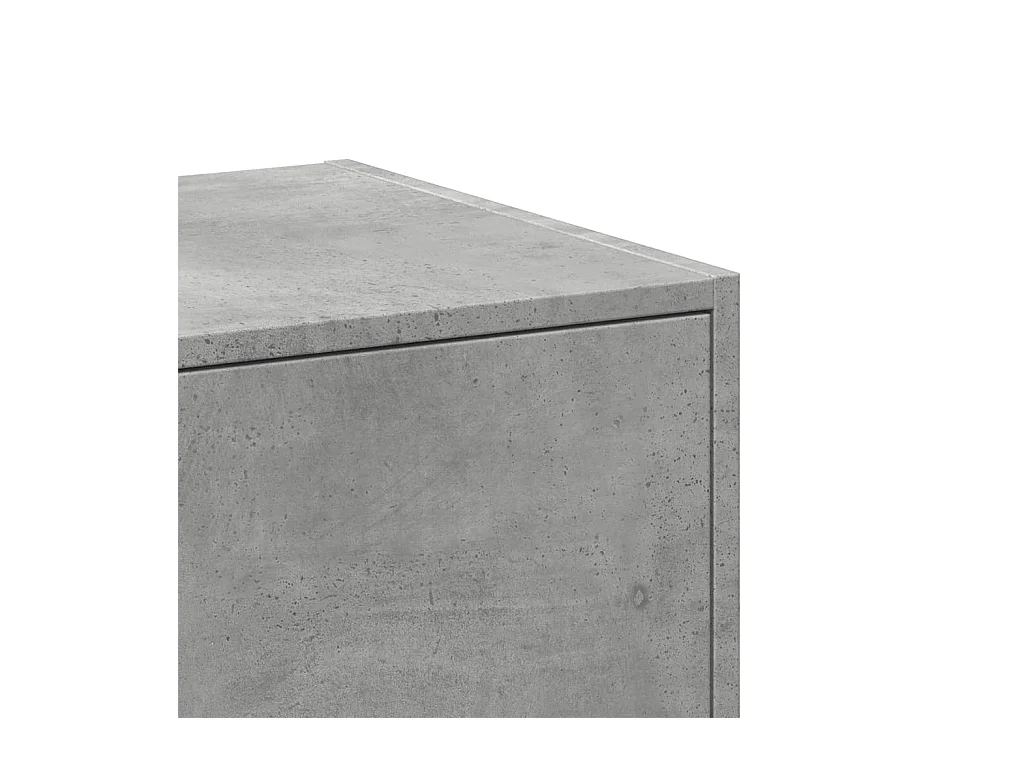 Armoire d'apothicaire gris béton 30x41x118 cm bois d'ingénierie