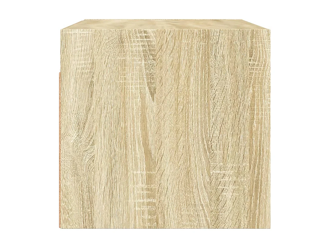 Pensili con ante in vetro 2 pz rovere sonoma 68,5x37x35 cm