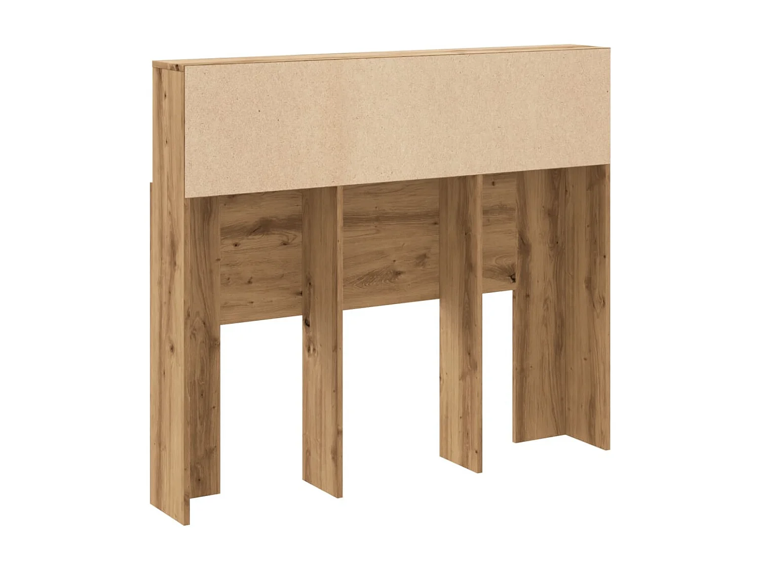 Mueble cabecero artesanal de roble 120x19x103,5 cm