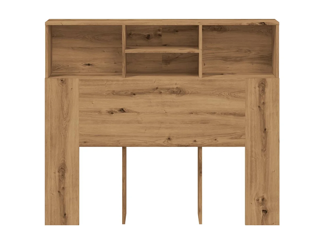 Armoire de tête de lit chêne artisanal 120x19x103,5 cm