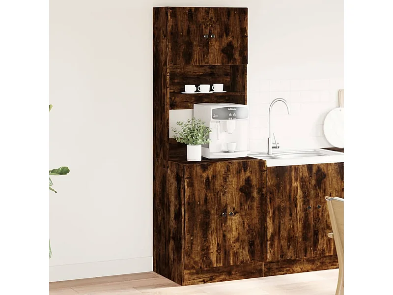 Mobile da cucina in rovere affumicato 60x50x180 cm in multistrato
