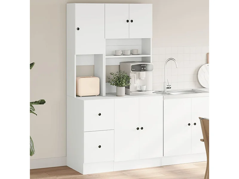 Armoire de cuisine blanc 95x50x180 cm bois d'ingénierie