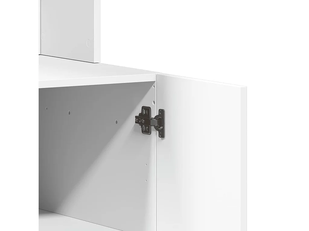 Mobile da cucina bianco 95x50x180 cm in derivati del legno