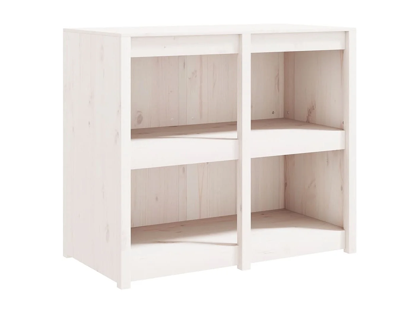 Armoire de cuisine d'extérieur blanc bois de pin massif