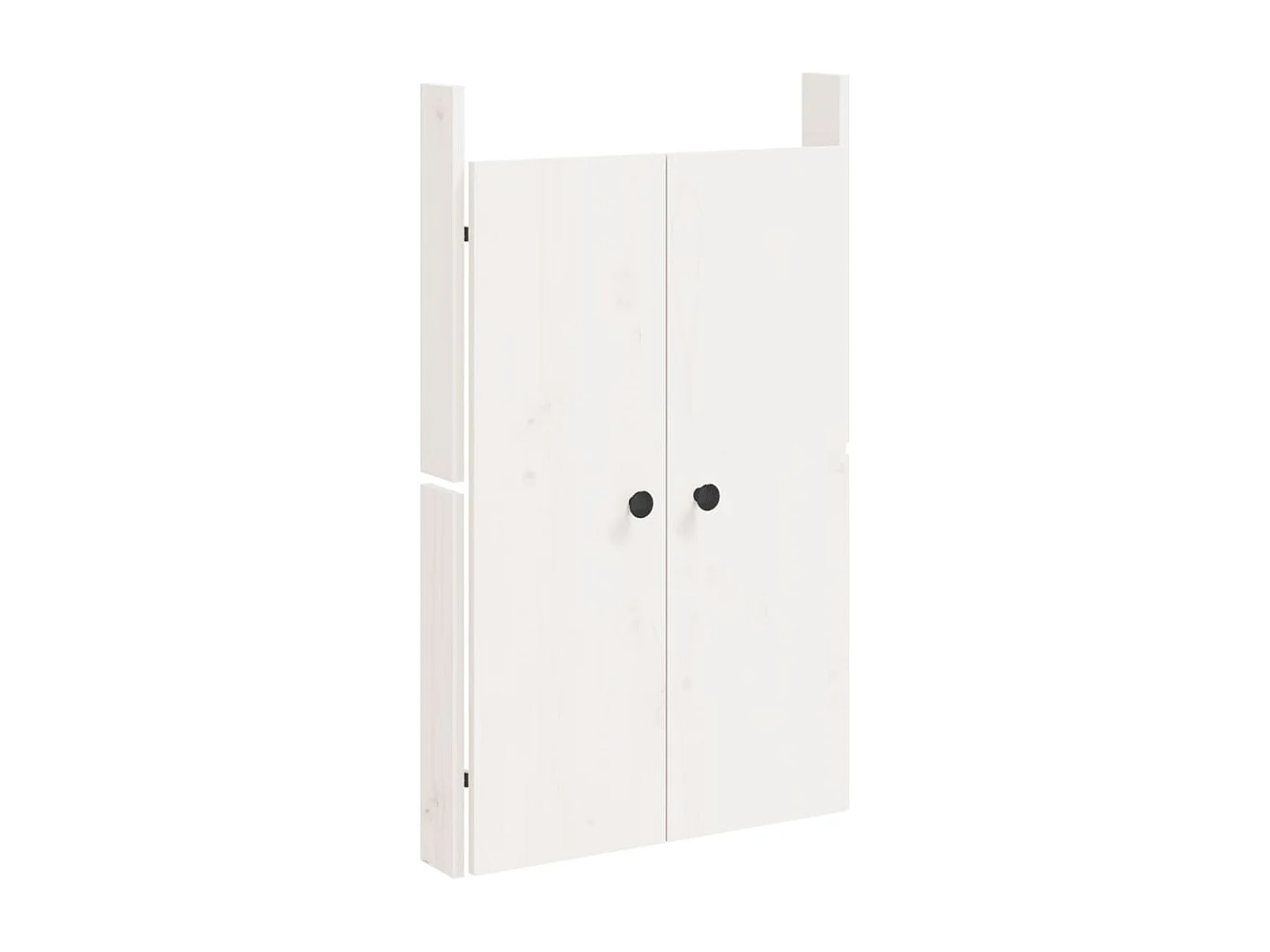 Armoire de cuisine d'extérieur blanc bois de pin massif