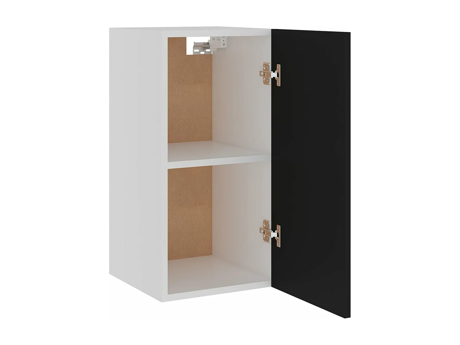 Armoire suspendue Noir 29,5x31x60 cm Bois d'ingénierie