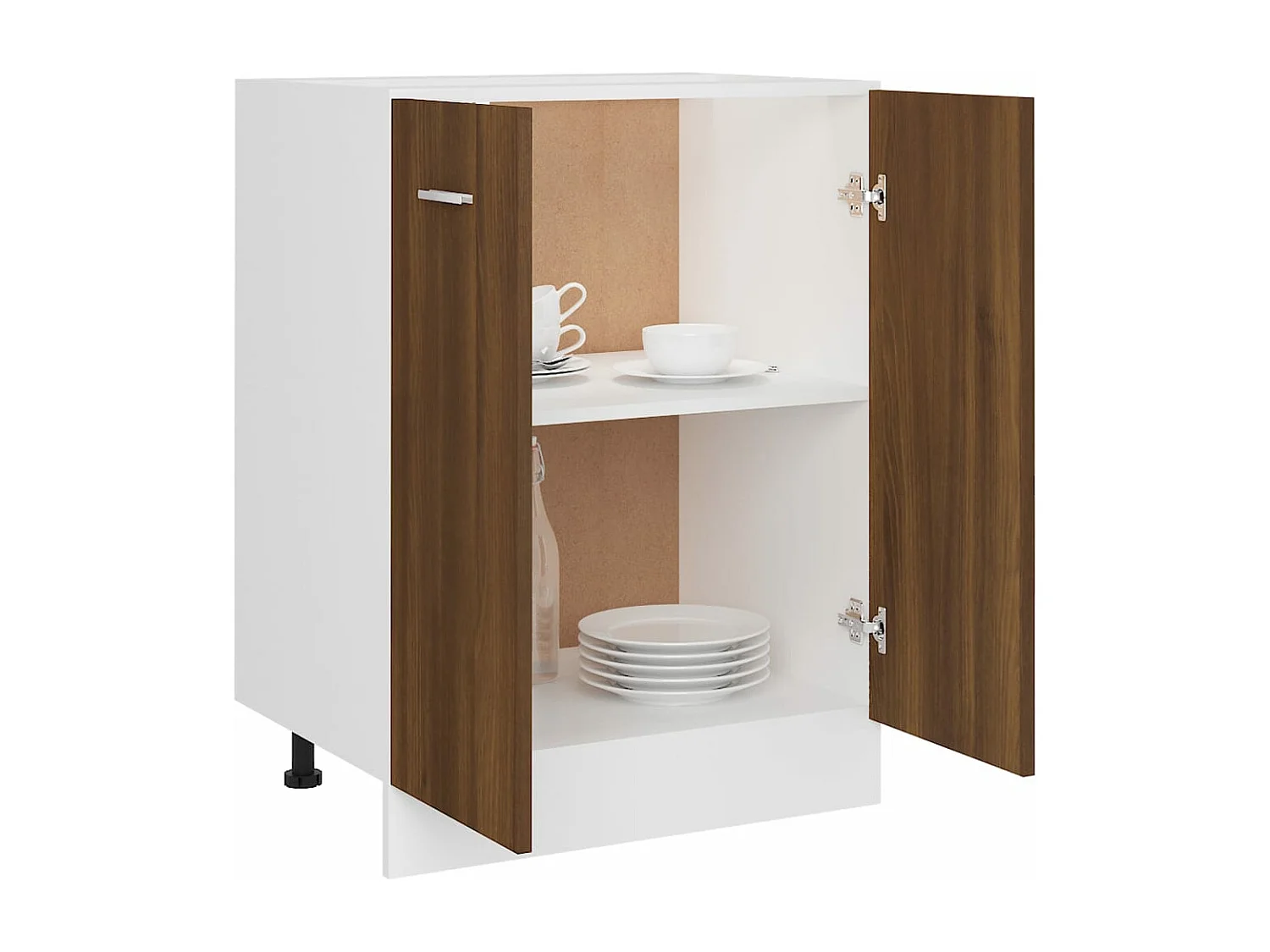 Armoire de plancher Chêne marron 60x46x81,5cm Bois d'ingénierie