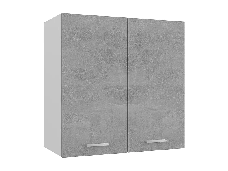 Armoire suspendue Gris béton 60x31x60 cm Bois d’ingénierie