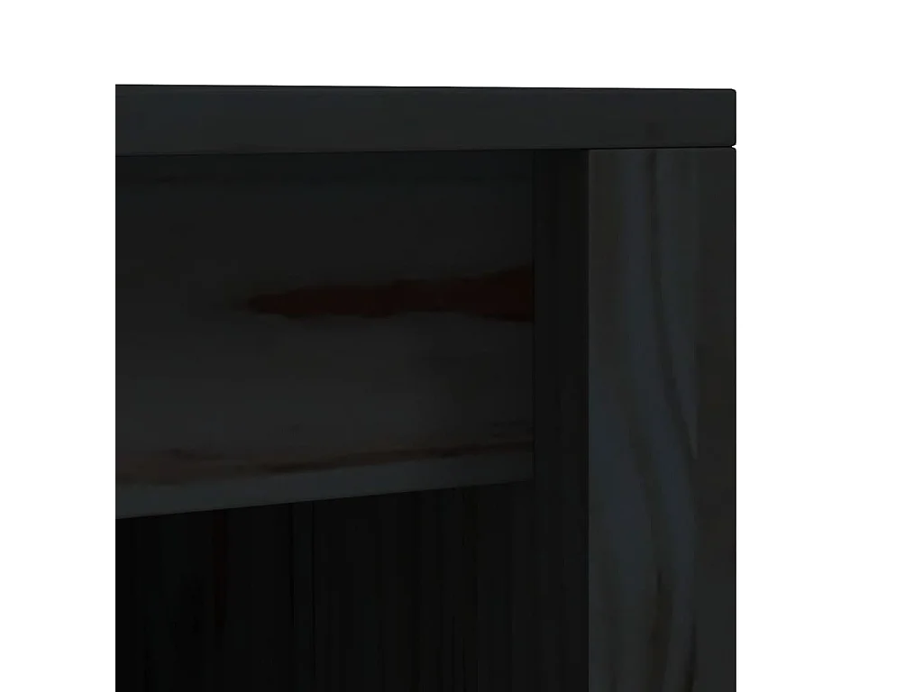 Zwarte buitenkeukenkast 55x55x92 cm massief grenenhout