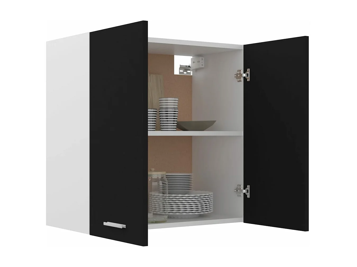 Mobile pensile Nero 60x31x60 cm MDF